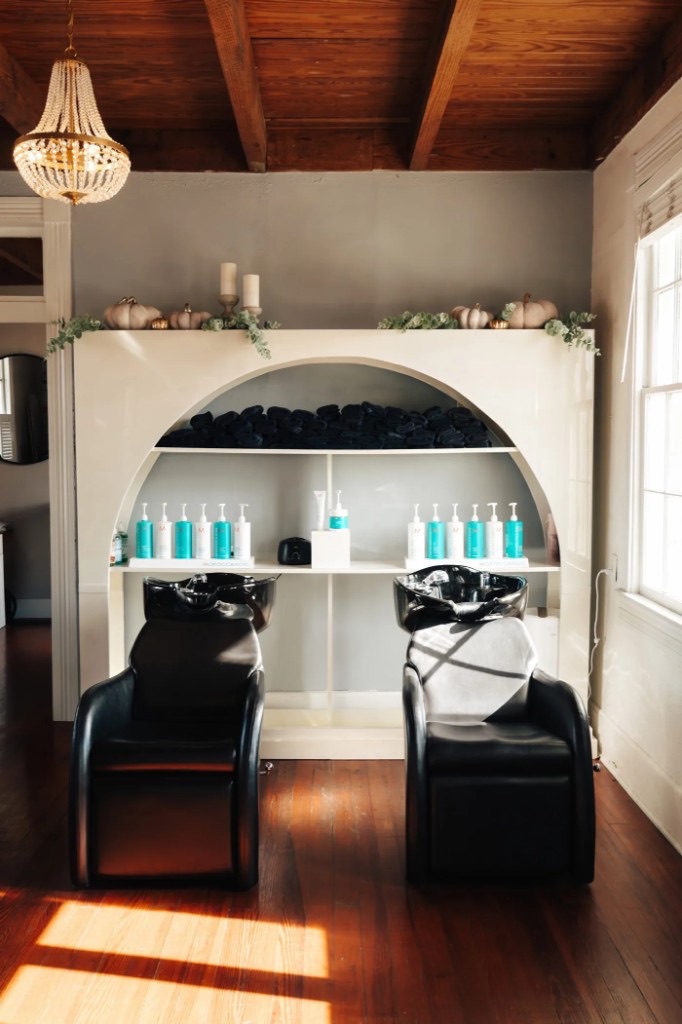 Styling chairs at The Beauty Society